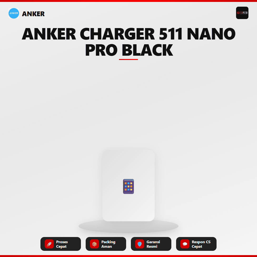 ANKER CHARGER 511 NANO PRO TYPE C PD 20W BLACK
