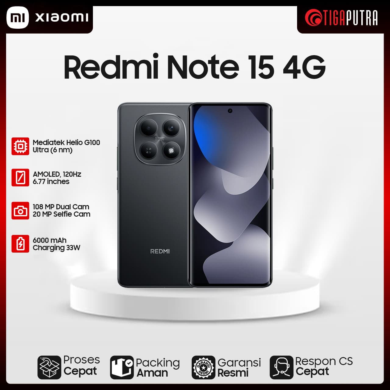 REDMI NOTE15 4G 8/128 BLACK